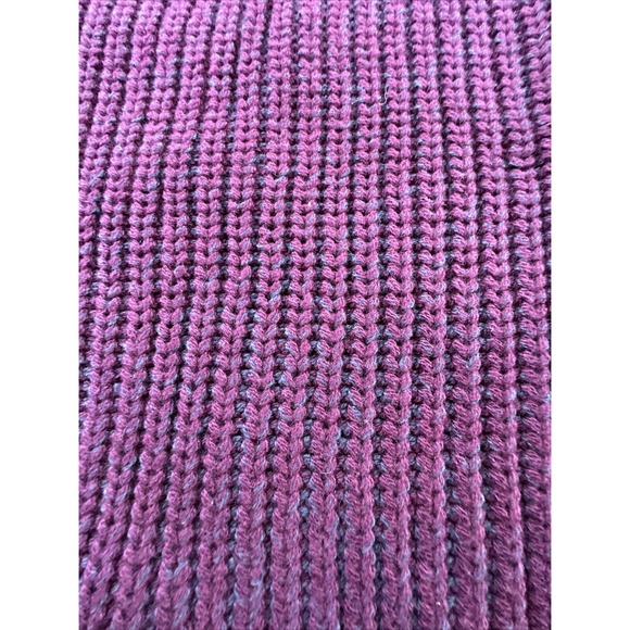Ellen Tracy Sweater Womens Small Port Marl Burgundy Cable Knit Crew Neck New - Picture 15 of 15